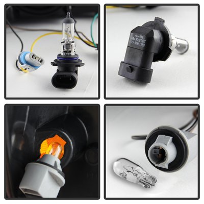 Pontiac Grand Prix 2004-2008 Black Headlights