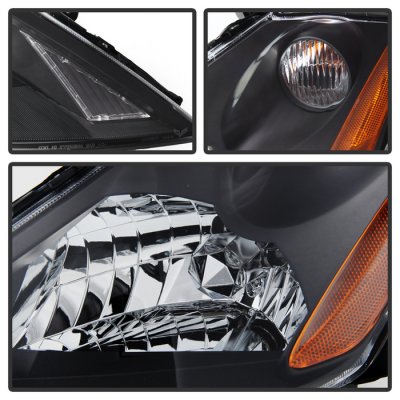 Nissan Murano 2003-2007 Black Headlights