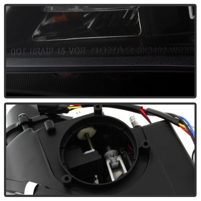 Subaru Impreza WRX 2006-2007 Black HID Projector Headlights LED DRL