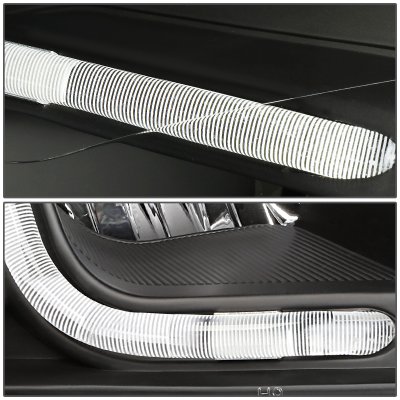 Chevy Impala 2006-2016 Black Headlights Tube DRL