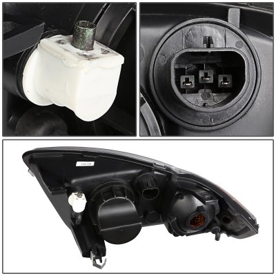 Chevy Cavalier 2003-2005 Black Headlights