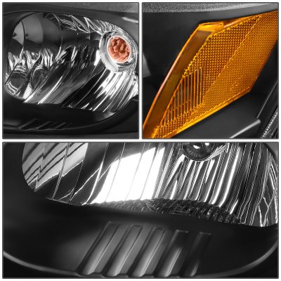 Saturn lon 2003-2007 Black Headlights