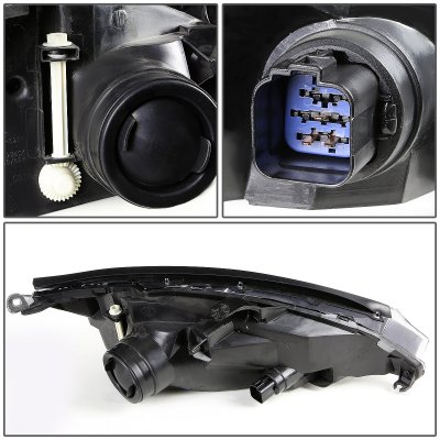 Ford Focus 2000-2004 Black Headlights