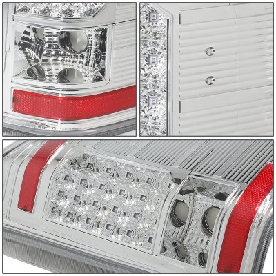 Chevy Silverado 2007-2013 Clear LED Tail Lights