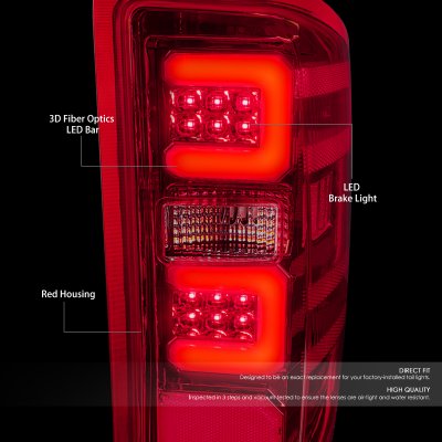 Chevy Silverado 3500HD 2015-2019 LED Tail Lights C-Tube