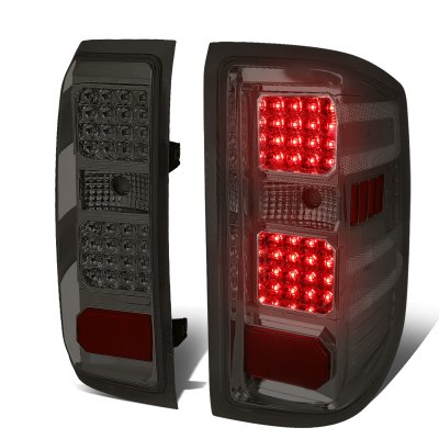 Chevy Silverado 2014-2018 Smoked LED Tail Lights