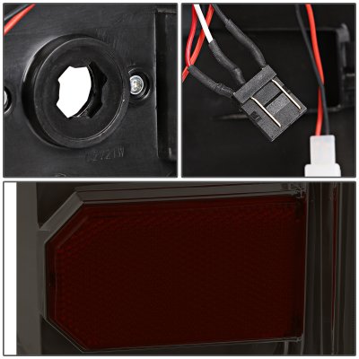 Chevy Silverado 3500HD 2015-2019 Smoked LED Tail Lights