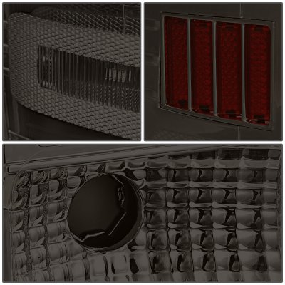 Chevy Silverado 3500HD 2015-2019 Smoked LED Tail Lights