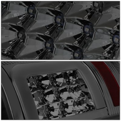 Dodge Ram 2500 2010-2018 Smoked LED Tail Lights C-Tube