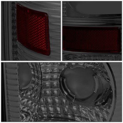 Ford F550 Super Duty 1999-2007 Smoked LED Tail Lights C-Tube