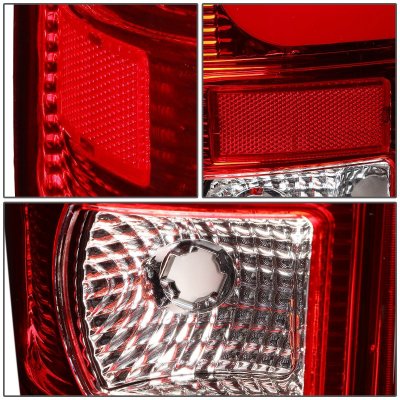 Ford F250 Super Duty 2008-2016 LED Tail Lights Red C-Tube