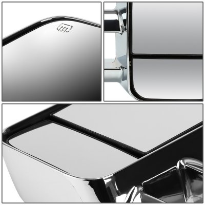 Chevy Silverado 2500HD 2015-2018 Chrome Towing Mirrors Power Heated Signal Lights