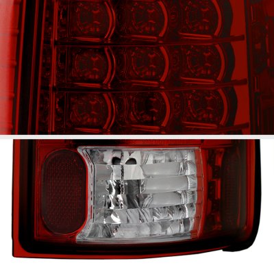 Chevy S10 1994-2004 Red and Smoked LED Tail Lights