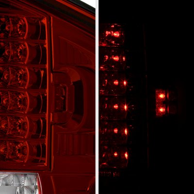 Isuzu Hombre 1996-2000 Red and Smoked LED Tail Lights