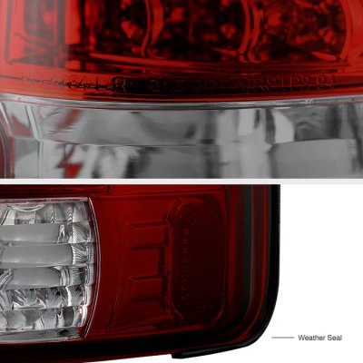 Isuzu Hombre 1996-2000 Red and Smoked LED Tail Lights