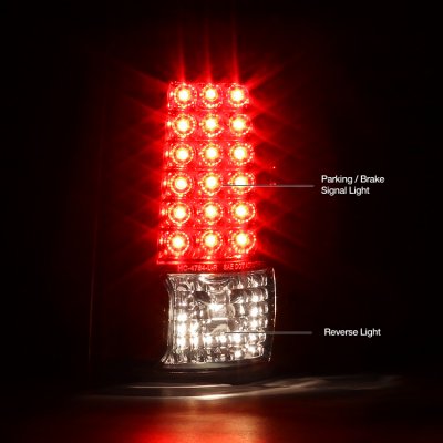 Isuzu Hombre 1996-2000 Red and Smoked LED Tail Lights