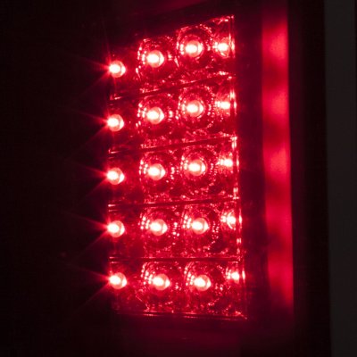 GMC Sierra 3500HD Dually 2007-2014 Custom LED Tail Lights Black Smoked