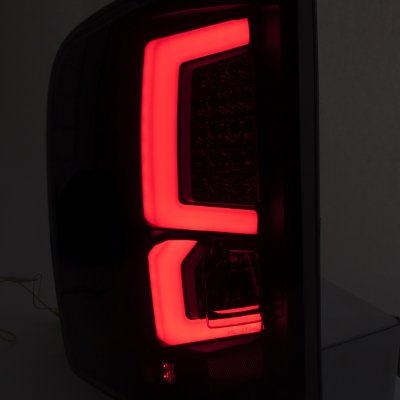 GMC Sierra 3500HD Dually 2007-2014 Custom LED Tail Lights Black Smoked
