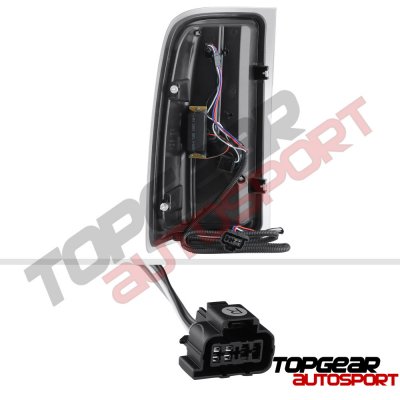 GMC Sierra 2500HD 2007-2014 Black Custom LED Tail Lights Red Tube