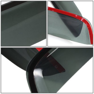 GMC Sierra 3500HD 2015-2017 Coupe Tinted Side Window Visors Deflectors