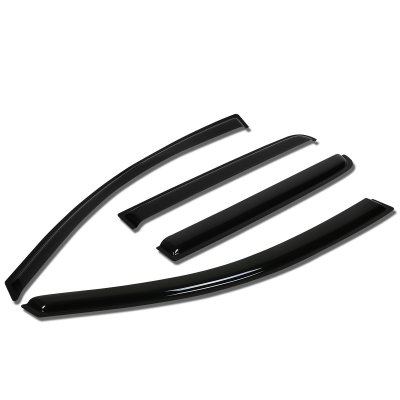 Nissan Titan 2004-2015 King Cab Tinted Side Window Visors Deflectors