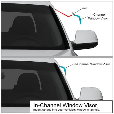 Ford Ranger 1993-2011 Tinted Side Window Visors Deflectors