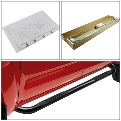 GMC Canyon Crew Cab 2004-2012 Black Nerf Bars