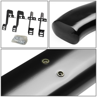 Ford F150 SuperCrew 2004-2008 Nerf Bars Curved Black 4 Inch