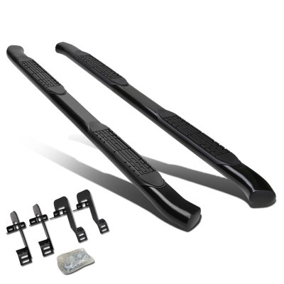 Ford F150 SuperCrew 2004-2008 Nerf Bars Curved Black 4 Inch