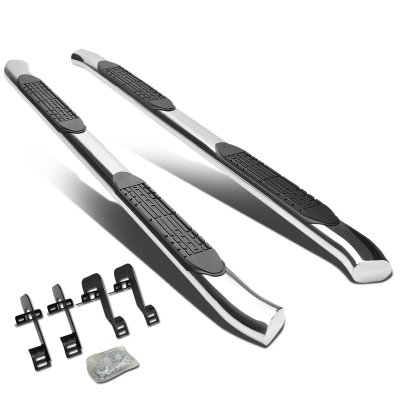 Ford F150 SuperCrew 2009-2014 Nerf Bars Curved Stainless 4 Inch