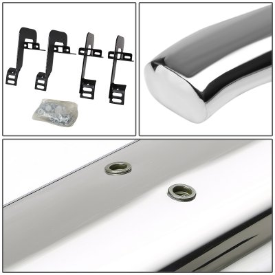 Ford F150 SuperCrew 2009-2014 Nerf Bars Curved Stainless 4 Inch