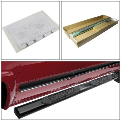 Ford F150 SuperCab 2004-2008 Nerf Bars Black 4 Inch