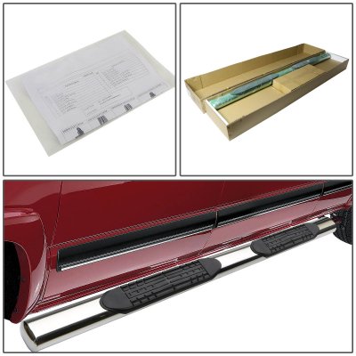 Ford F150 SuperCab 2004-2008 Nerf Bars Stainless 4 Inch