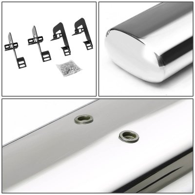 Ford F150 SuperCab 2004-2008 Nerf Bars Stainless 4 Inch