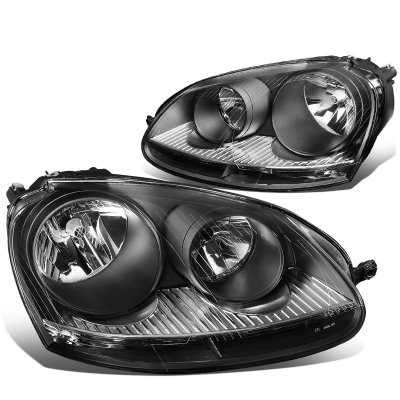VW Jetta 2006-2010 Black Headlights