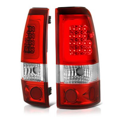 GMC Sierra 1999-2006 Red LED Tail Lights Tube