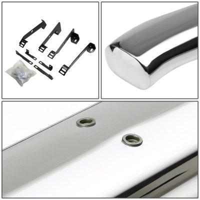 Dodge Ram 1500 Quad Cab 2002-2008 Nerf Bars Curved Stainless 4 Inch
