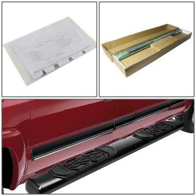 Dodge Ram Quad Cab 1998-2001 Nerf Bars Black 6 Inch