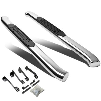 Dodge Ram 3500 Regular Cab 2003-2009 Nerf Bars Curved Stainless 4 Inch