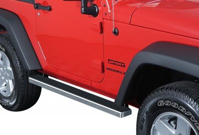 Jeep Wrangler JK 2-Door 2007-2018 iBoard Running Boards Aluminum 4 Inch