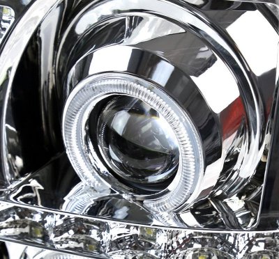 Cadillac Escalade 2002-2006 Chrome Grille and Projector Headlights