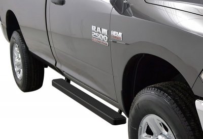 Dodge Ram 2500 Regular Cab 2010-2018 iBoard Running Boards Black Aluminum 4 Inch
