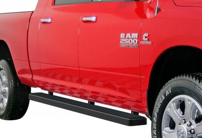 Dodge Ram 2500 Mega Cab 2010-2018 iBoard Running Boards Black Aluminum 5 Inch