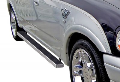 Ford F150 SuperCrew 2001-2003 iBoard Running Boards Aluminum 4 Inch