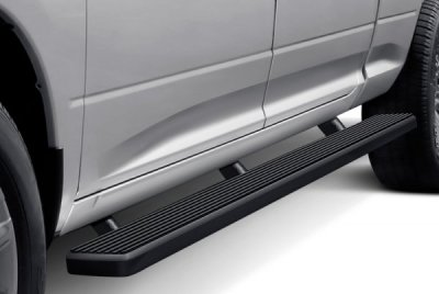 Dodge Ram 3500 Crew Cab Short Bed 2010-2018 Wheel-to-Wheel iBoard Running Boards Black Aluminum 6 Inch