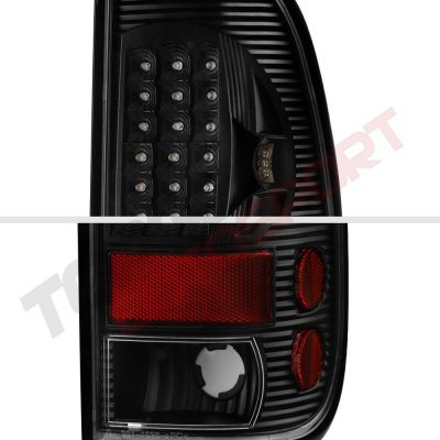 Ford F150 1997-2003 Black Headlights and LED Tail Lights