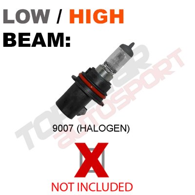 Ford F150 1997-2003 Black Headlights and LED Tail Lights