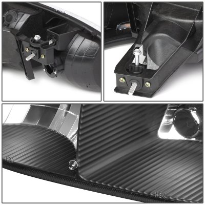 GMC Yukon Denali 2001-2006 Black Headlights