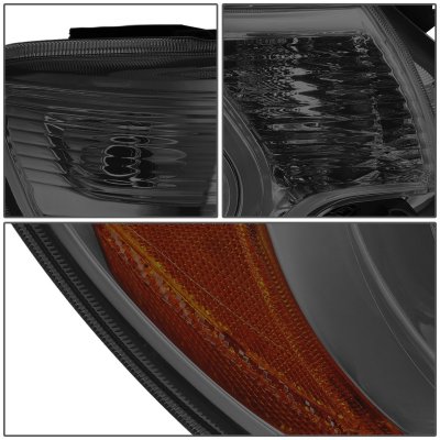Toyota Tacoma 2012-2015 Smoked Projector Headlights Tube DRL