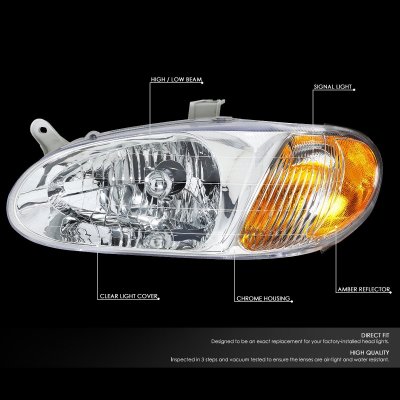 Kia Sephia 1998-2001 Headlights
